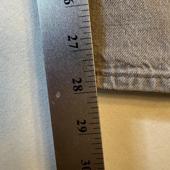 Levis 501 Jeans Mens‎ 42x30 Gray Button Fly Straight White Oak Cone Denim - Picture 7 of 7